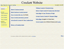 Tablet Screenshot of crockettfamily.org